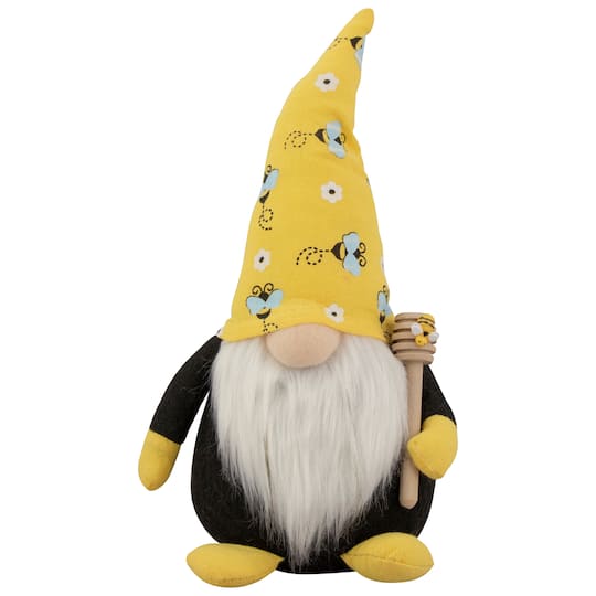 10" Bumblebee Daisy Springtime Gnome with Honey Dipper By Northlight | 10" x 4.75" x 4" | Michaels®